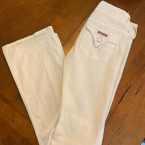 Hudson White Flare Jeans size 26